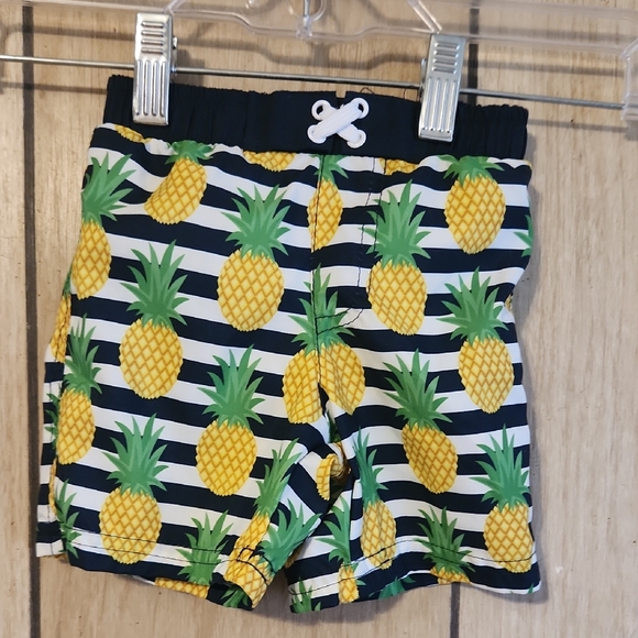 Pineapple Print Baby Swim Shorts - Picture 1 of 4
